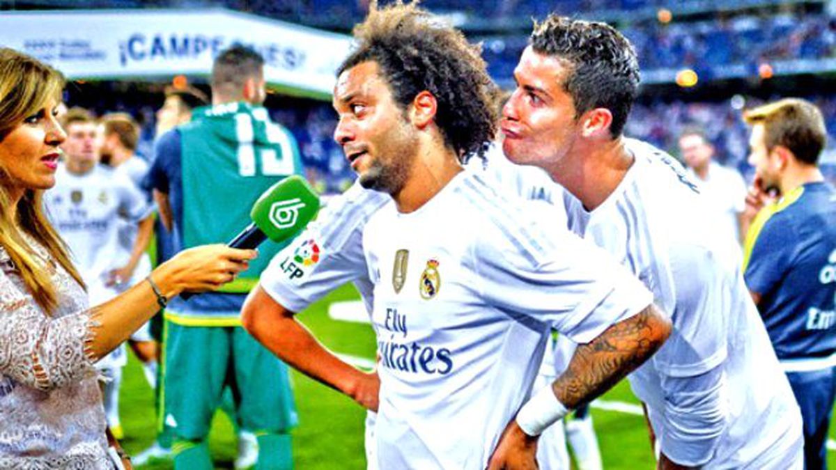 Ronaldo'dan Canlı Yayında Güldüren Hareket