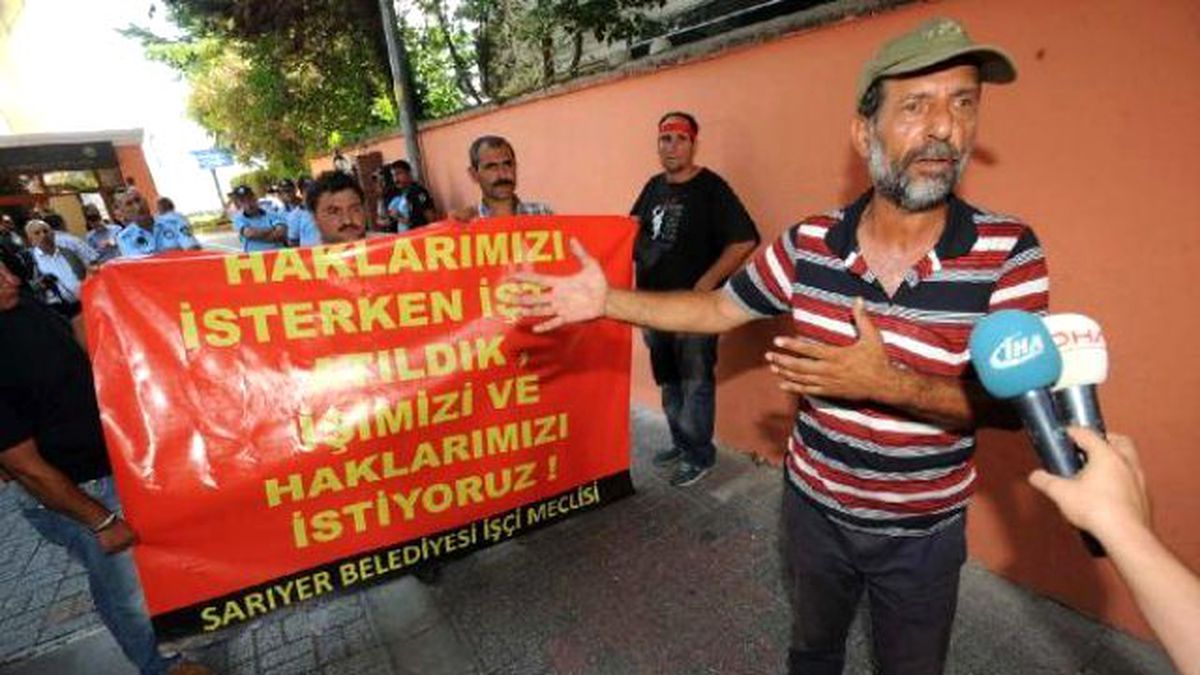 Sarıyer Belediyesi\'nde İşçi Eylemi