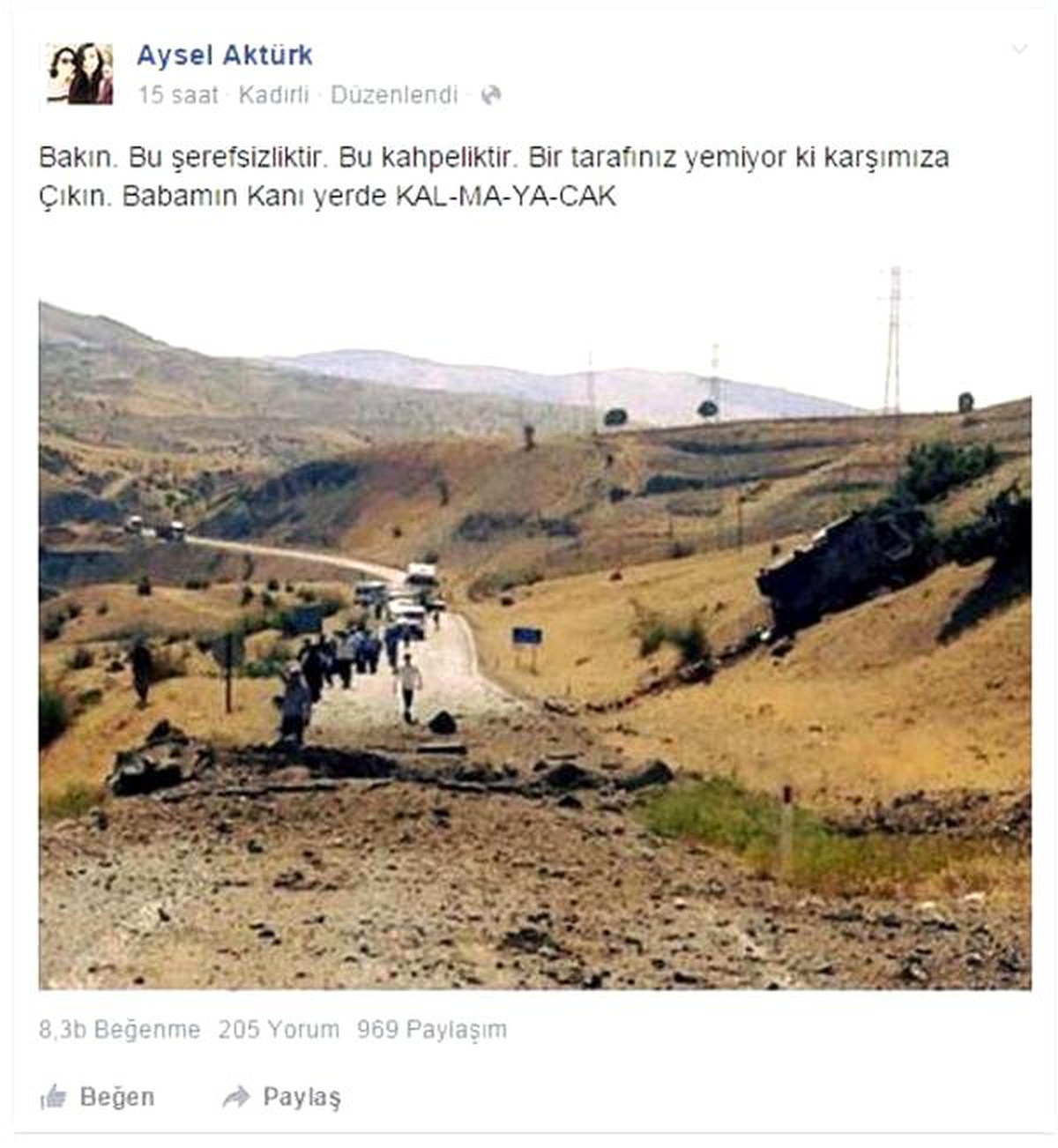 Şehidin 14 Yaşındaki Kızı, Böyle İsyan Etti