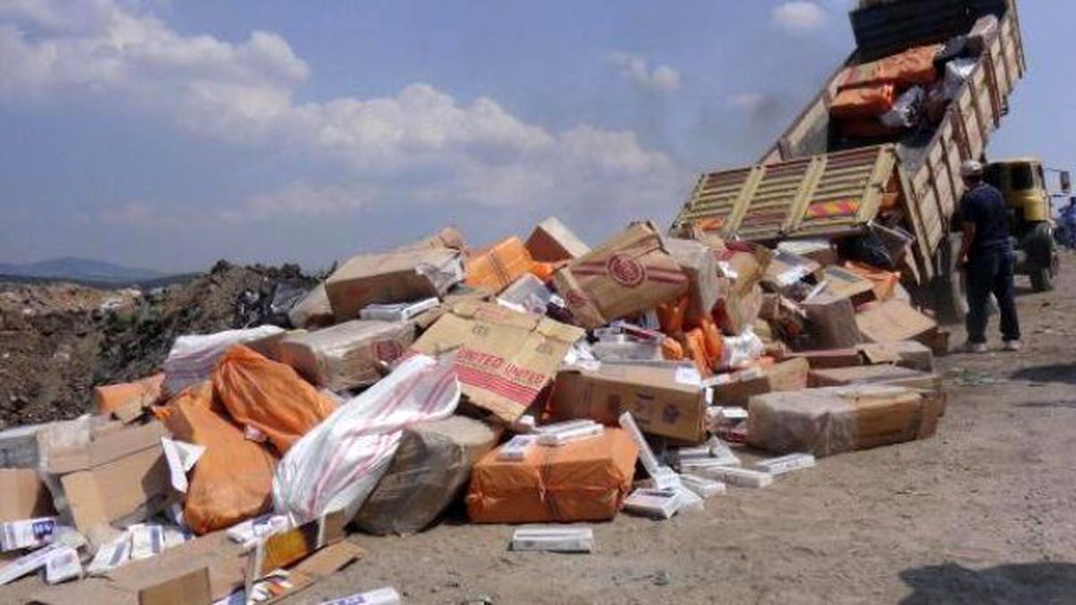 Uşak\'ta, 371 Bin 500 Paket Gümrük Kaçağı Sigara İmha Edildi