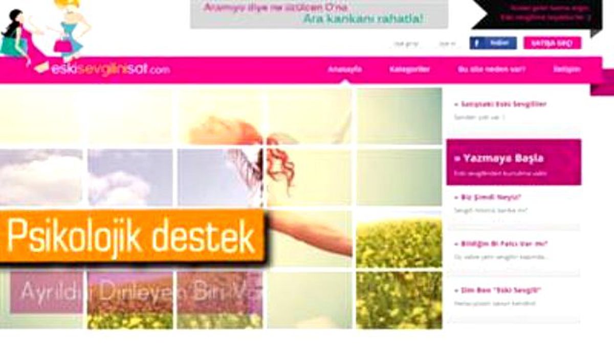 Eski Sevgililer İnternette Satışa Çıkıyor