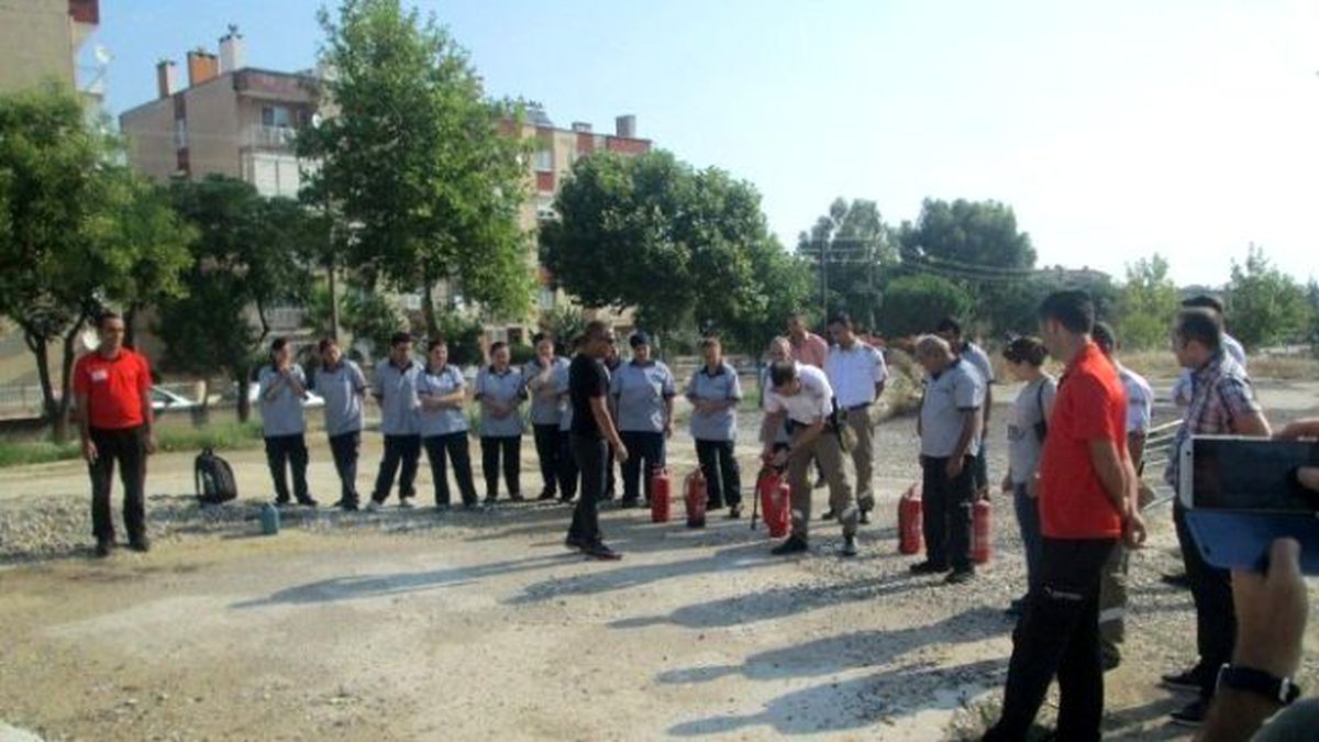 Forum Magnesia\'da Yangın Tatbikatı