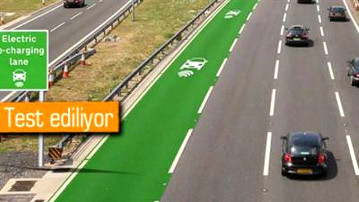 İngiltere\'de Elektrikli Araçlara Özel Şarj Şeridi