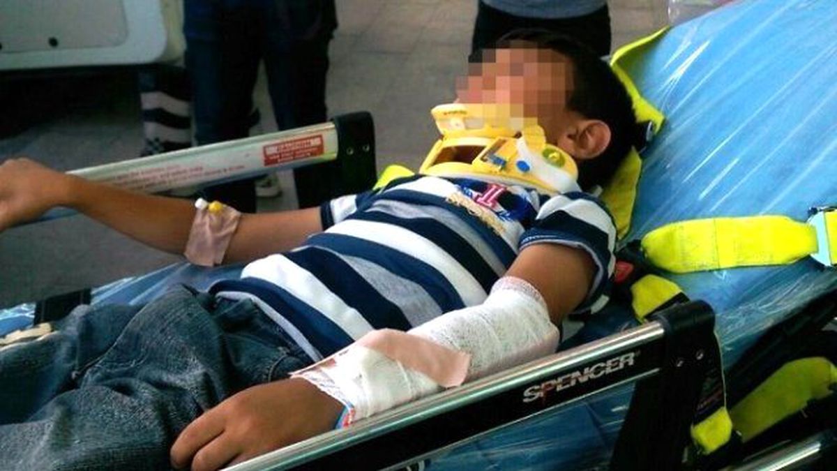 1. Kattan Düşen Çocuk Yaralandı
