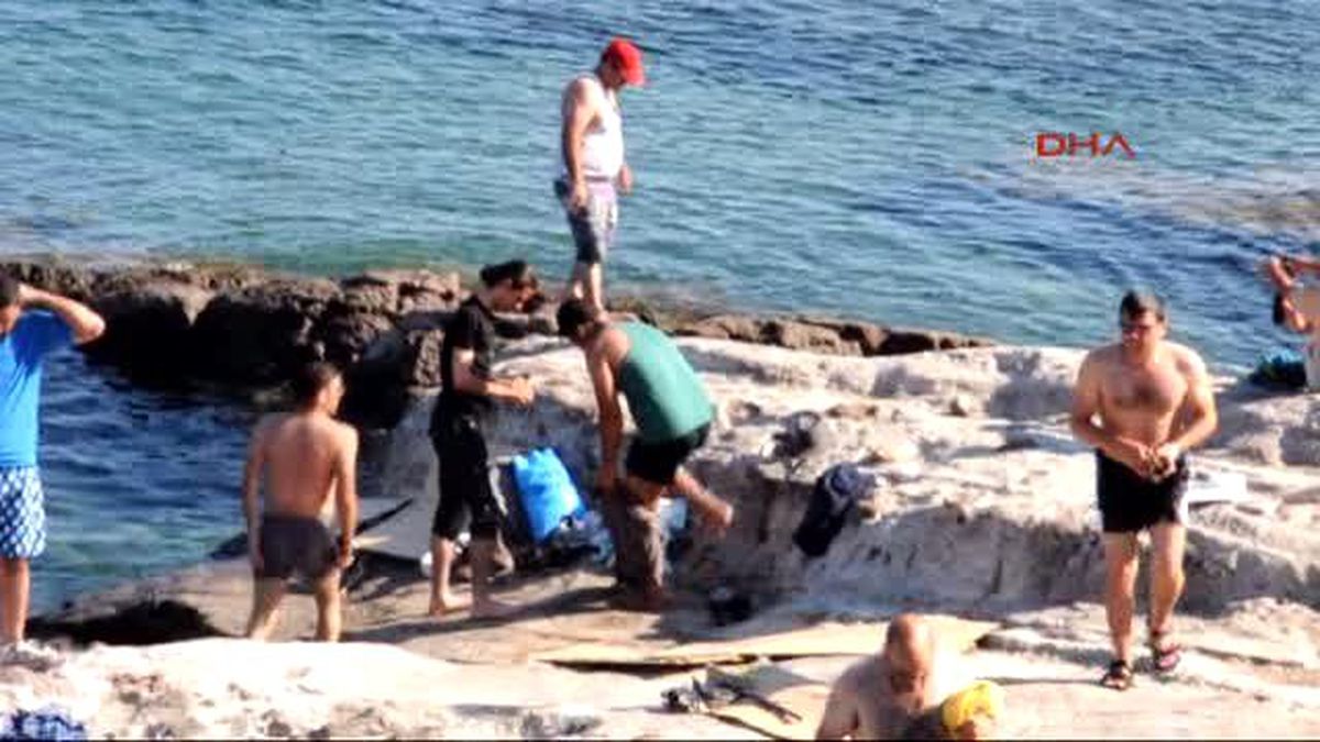 Bodrum - Şık Plaj Kıyafetli Suriyeli Sığınmacılar Polisleri Bile Şaşırttı
