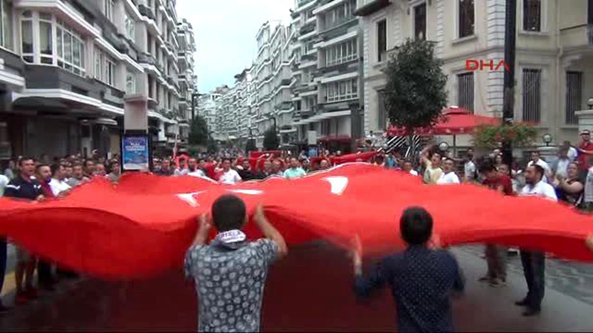 Samsunlular, Teröre Tepki İçin Yürüdü