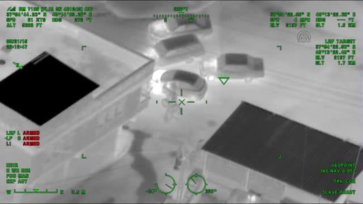 Teröristlerin Güvenlik Güçlerine Saldırıları Havadan Görüntülendi