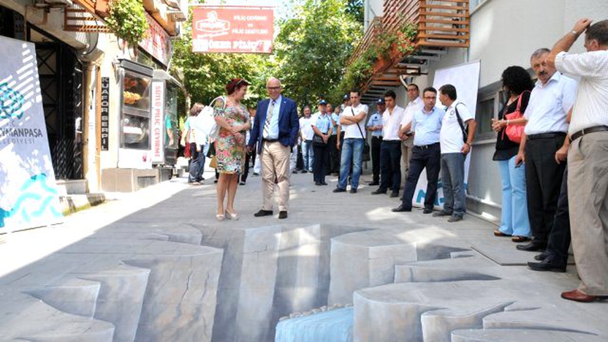 3 Boyutlu Sokak Boyama Sanatı İlgi Gördü