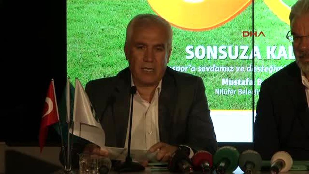 Bursaspor Başkanı Bölükbaşı Hedefimiz İlk 3