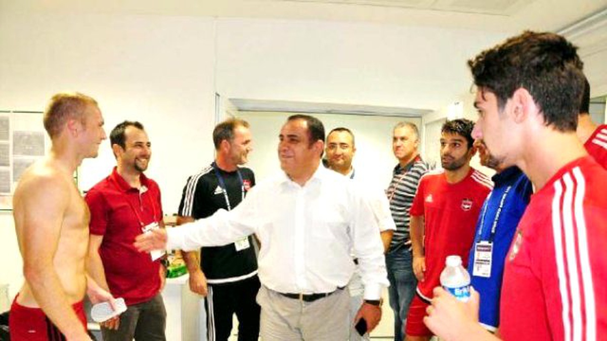 Gaziantepspor Başkanı Futbolcularını Kutladı