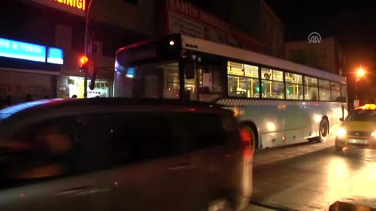 Okmeydanı\'nda Halk Otobüsüne Saldırı