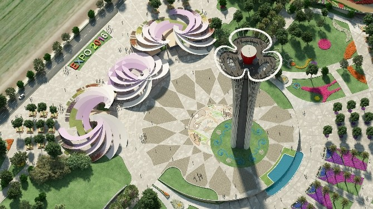100 Metrelik Expo Kulesinin Seyir Terası Gökyüzünde Monte Edilecek