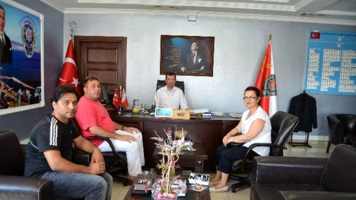Aliağa Muhtarlar Derneği\'nden İlçe Emniyet Müdürüne Ziyaret