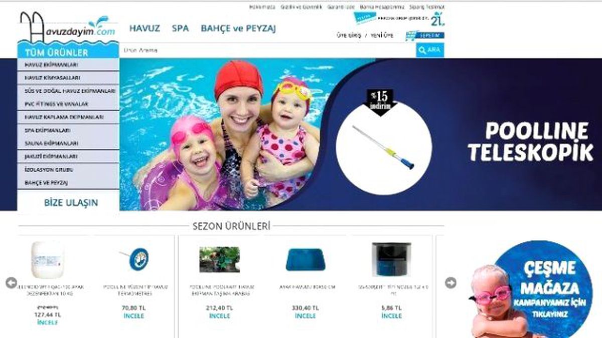 Aradığınız Havuz Ekipmanları Bu Sitede
