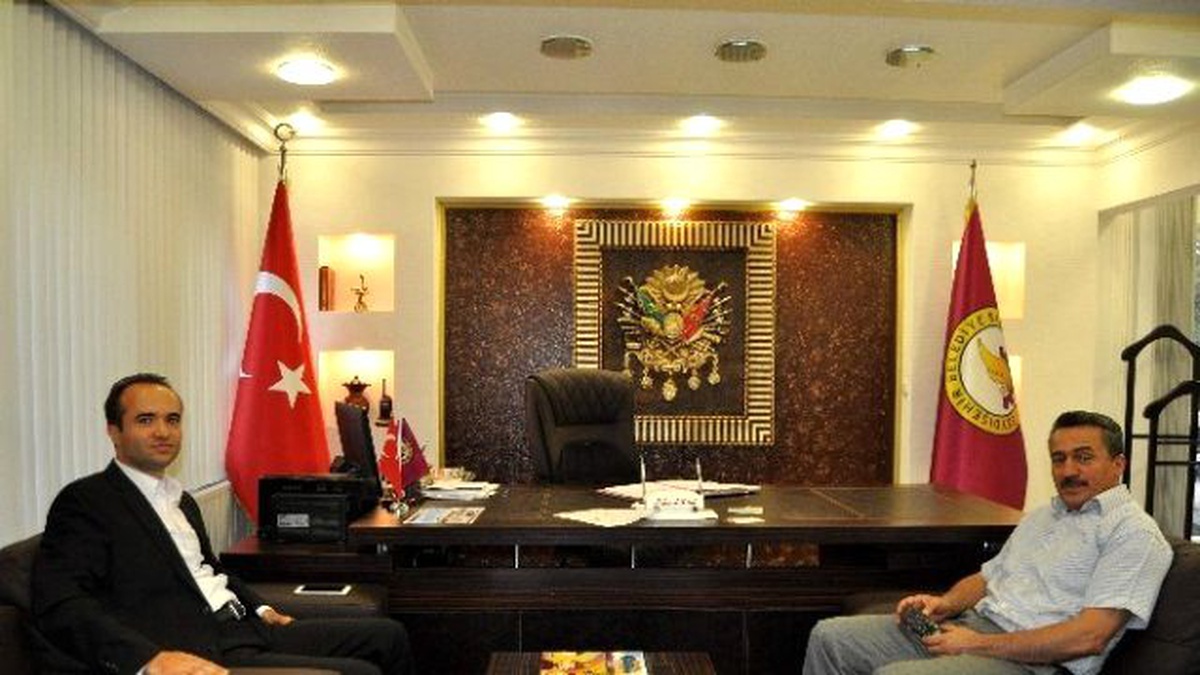 Başkan Tutal\'a Kaymakam Özyiğit\'ten Ziyaret