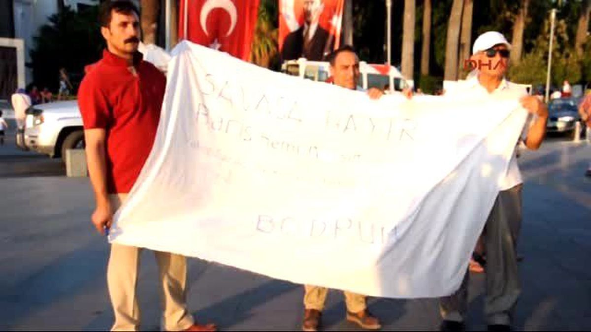Bodrum Barış İçin Tülbent Bağladılar