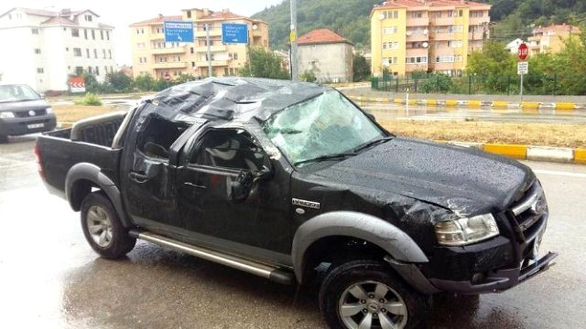 Cide\'de Yaşanan Trafik Kazaları Korkuttu