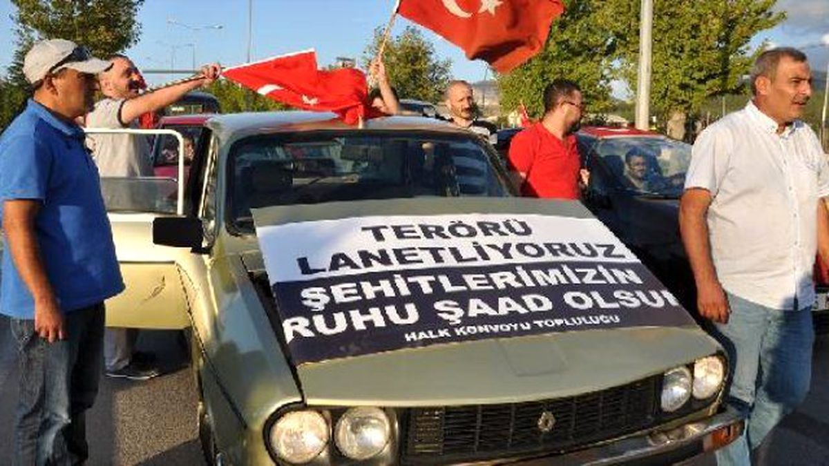 Çorum\'da Terörü Protesto Konvoyu Düzenlendi