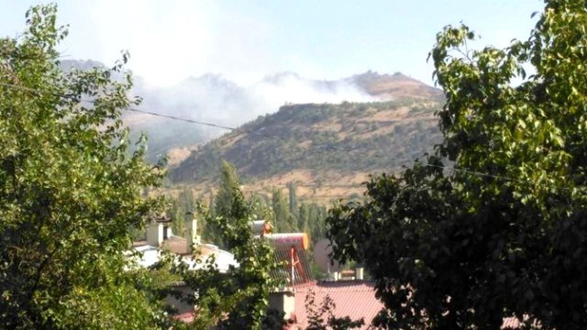Çukurca\'daki Orman Yangını Kendiliğinden Söndü