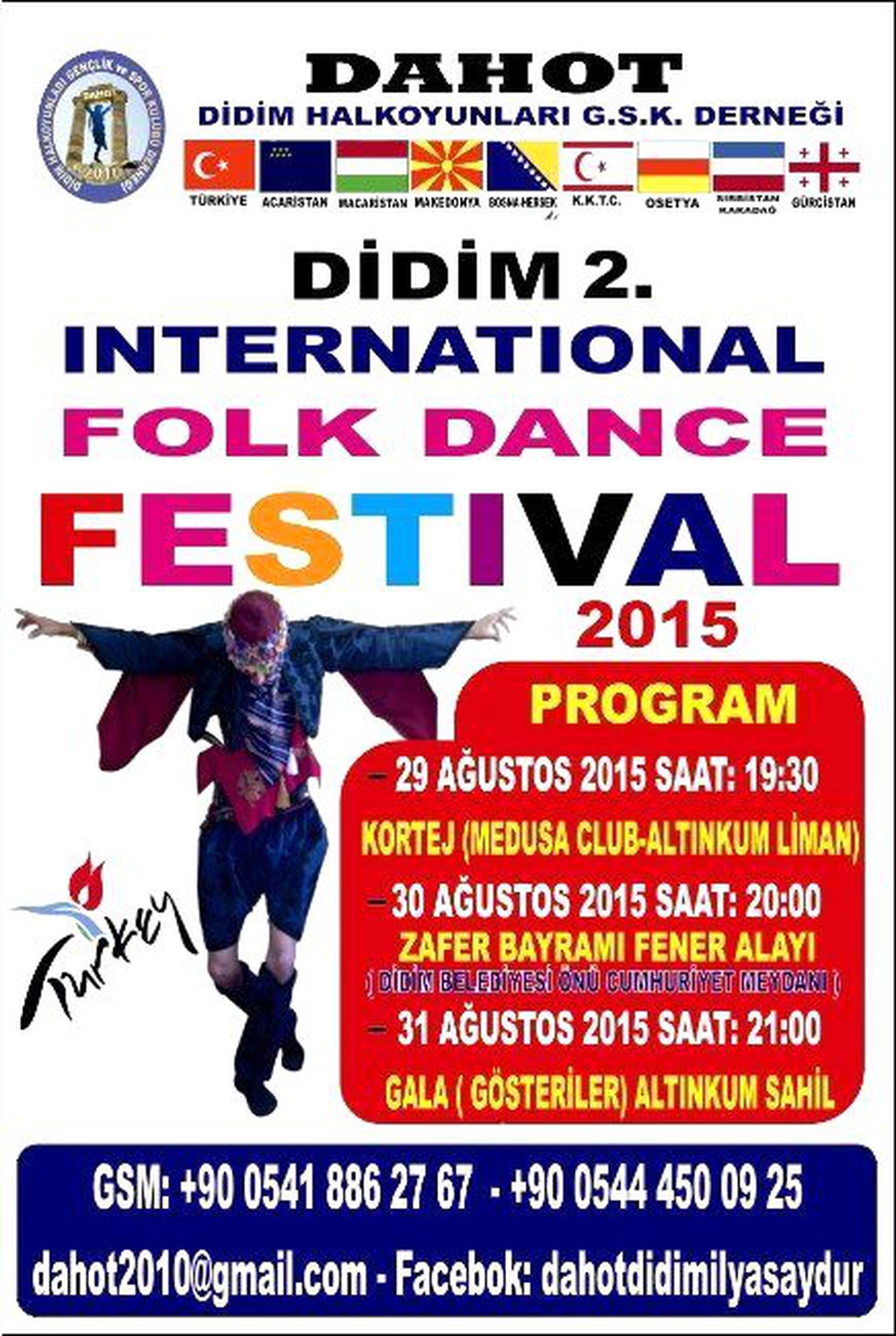 Dahot 2. Uluslararası Halk Oyunları Festivali Cuma Günü Başlıyor