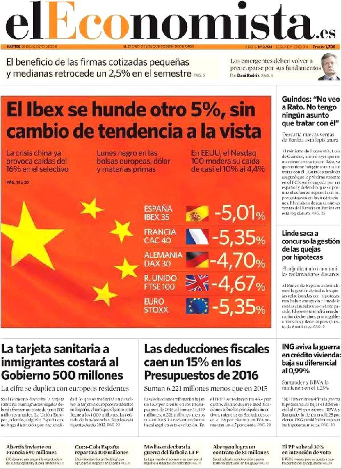 İspanyol Borsası Bir Günde 29 Milyar 426 Milyon Euro Kaybetti