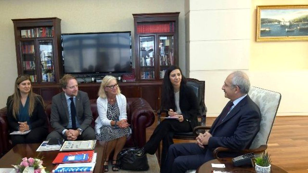 Kılıçdaroğlu, İsveç Sosyal Demokrat Parti Heyetini Kabul Etti