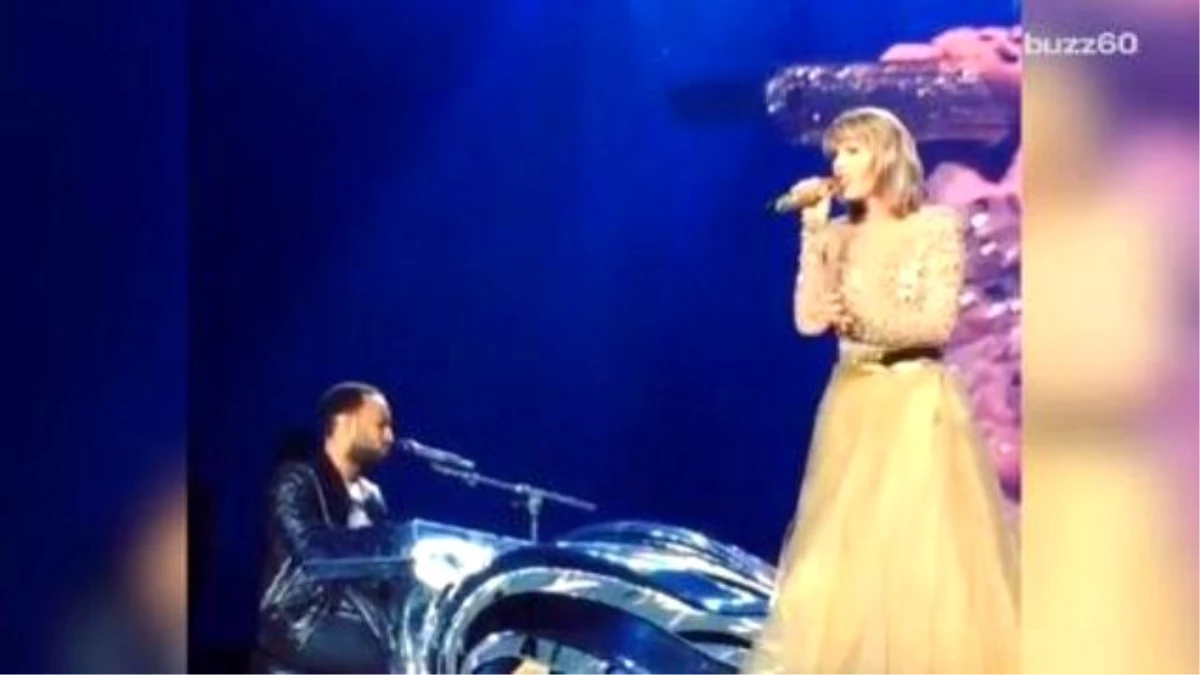 Taylor Swift Brings John Legend On Stage For \'All Of Me\' Duet