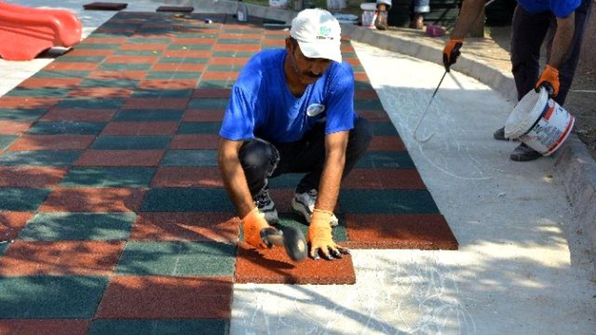 Ceylanpınar Belediyesi\'nden Park Çalışmaları