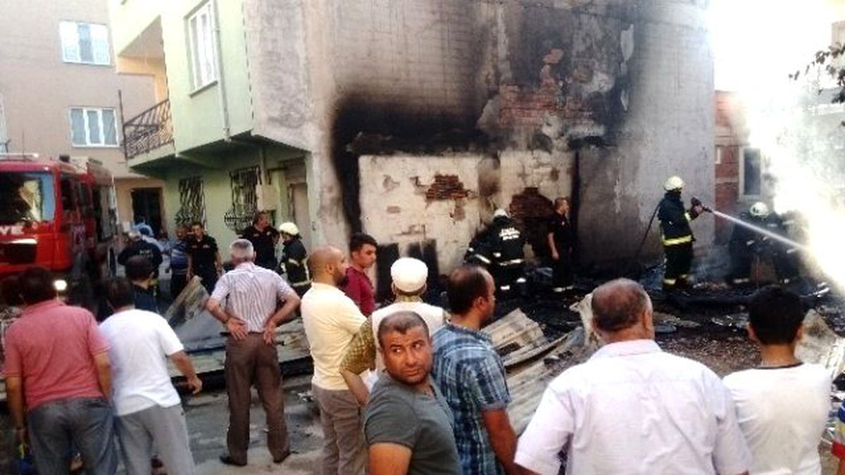 Garajda Korkutan Yangın