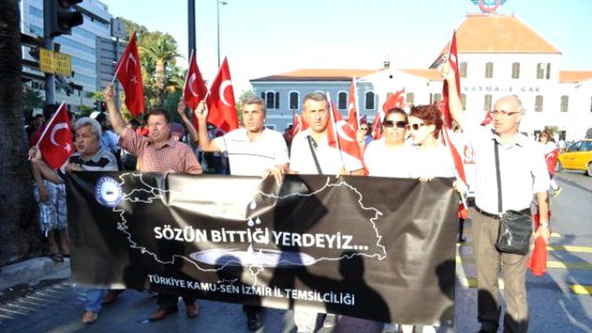 Kamu-Sen\'den Teröre Tepki Yürüyüşü