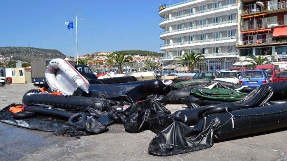 Midilli\'de Kaçak Göçmen Sayısı 10 Bine Ulaştı