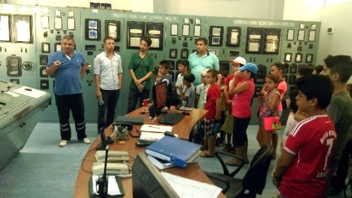 Öğrencilere Elektrik Santralinde Eğitim