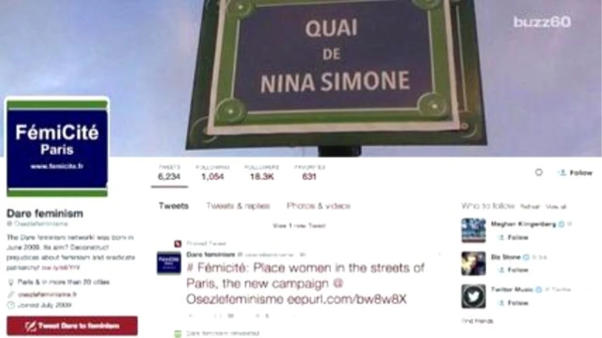 Feminist Group \'Renames\' Street Signs After İconic Women