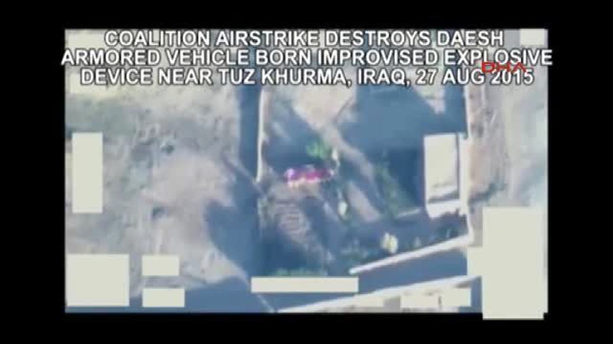 Kerkük\'ün Güneyindeki Işid Hedefleri Böyle Vuruldu