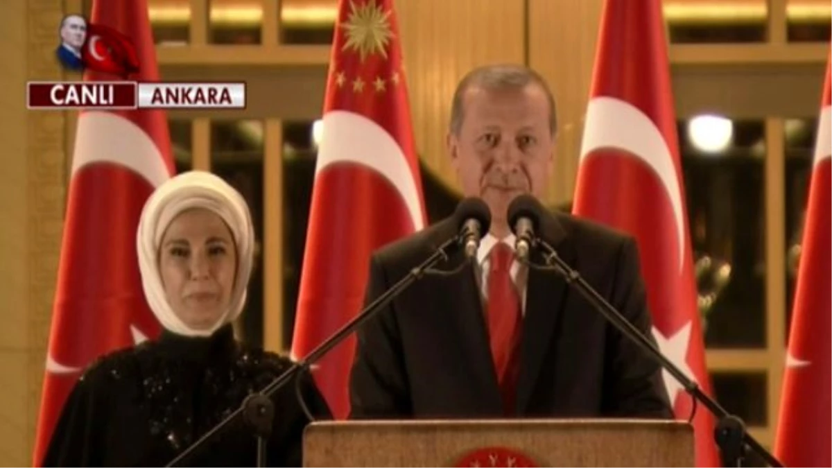 Erdoğan\'dan 30 Ağustos Resepsiyonunda Görüntülü Konuşma Sürprizi
