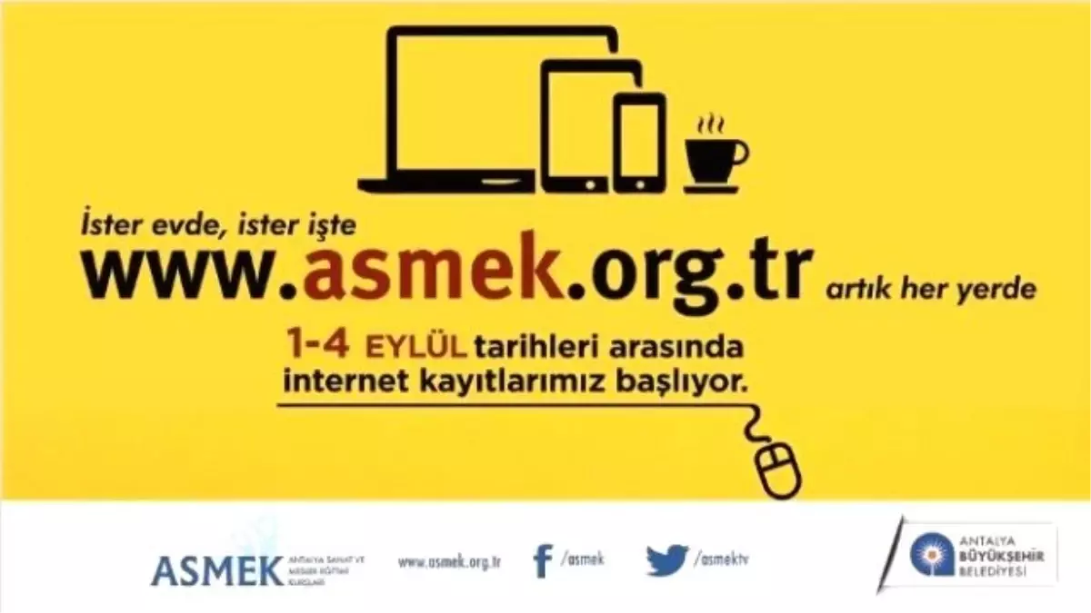 Asmek\'te Yeni Dönem Kayıtları Başlıyor