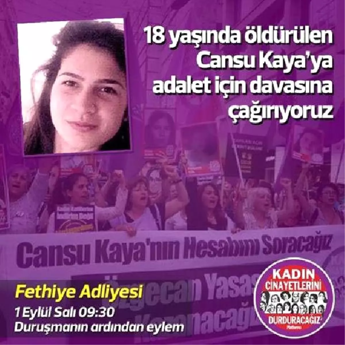 Cansu Kaya Davası Sanıkları İlk Kez Hakim Karşısına Çıkacak