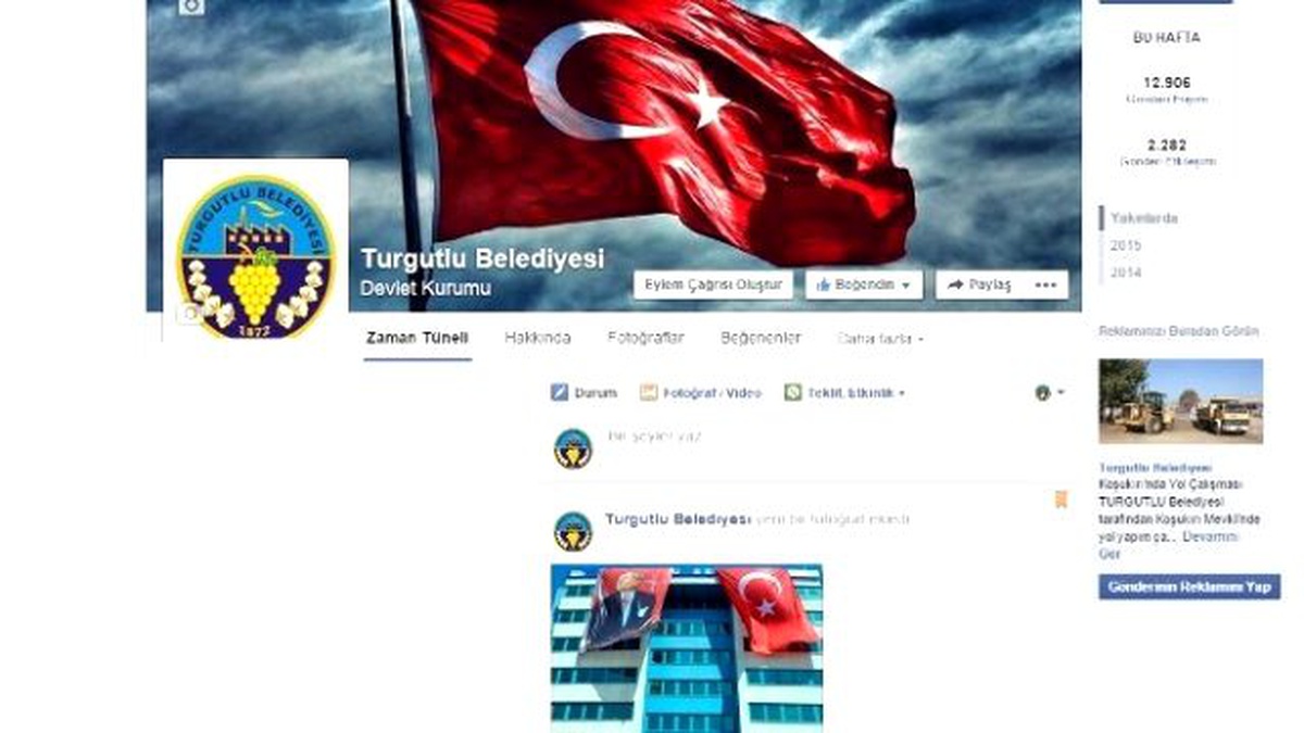 Turgutlu Belediyesinden Sosyal Medya Atağı