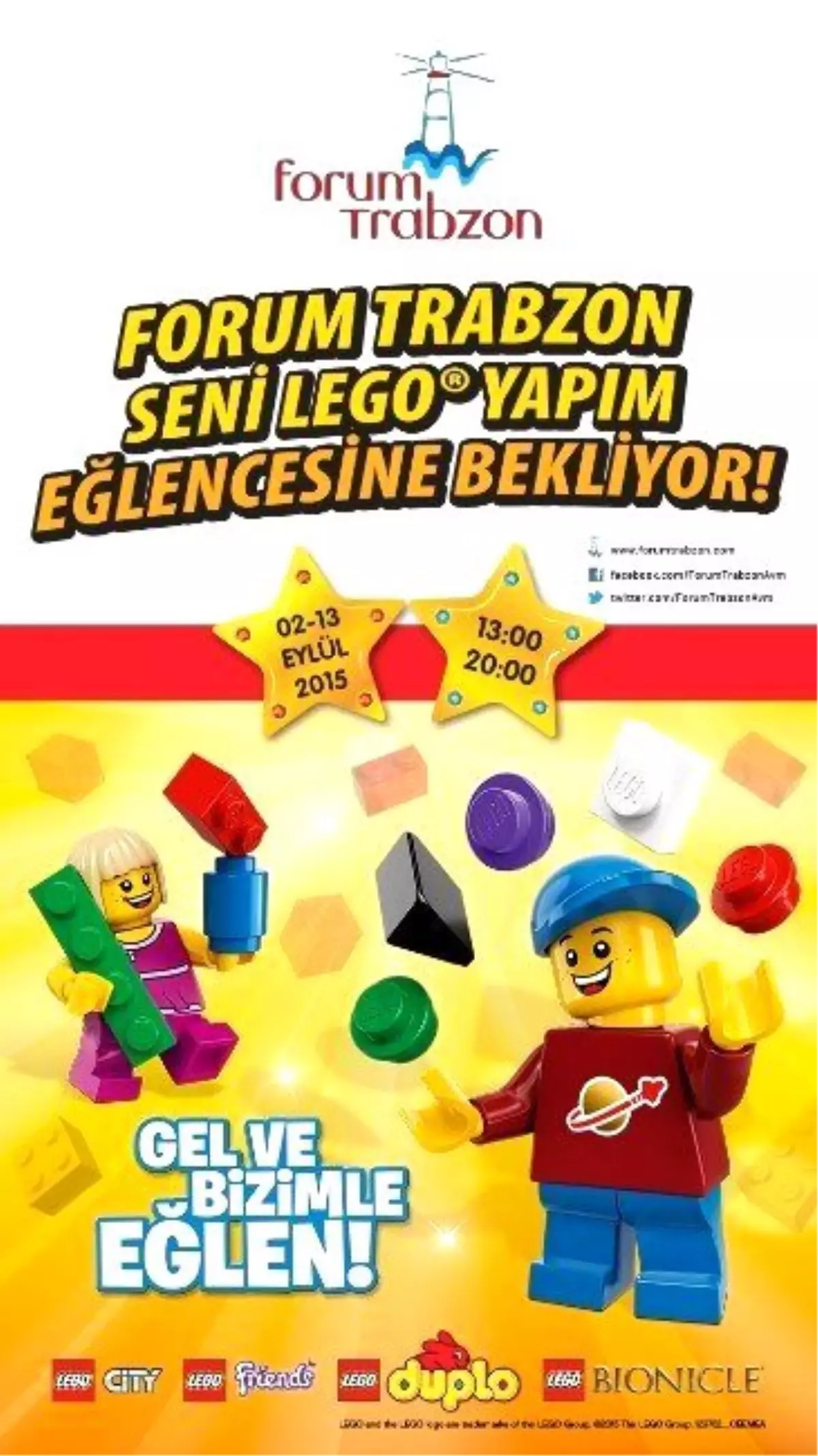 Forum Trabzon\'da Çocuklar \'Lego\'lardan Kendi Dünyalarını Kuracak