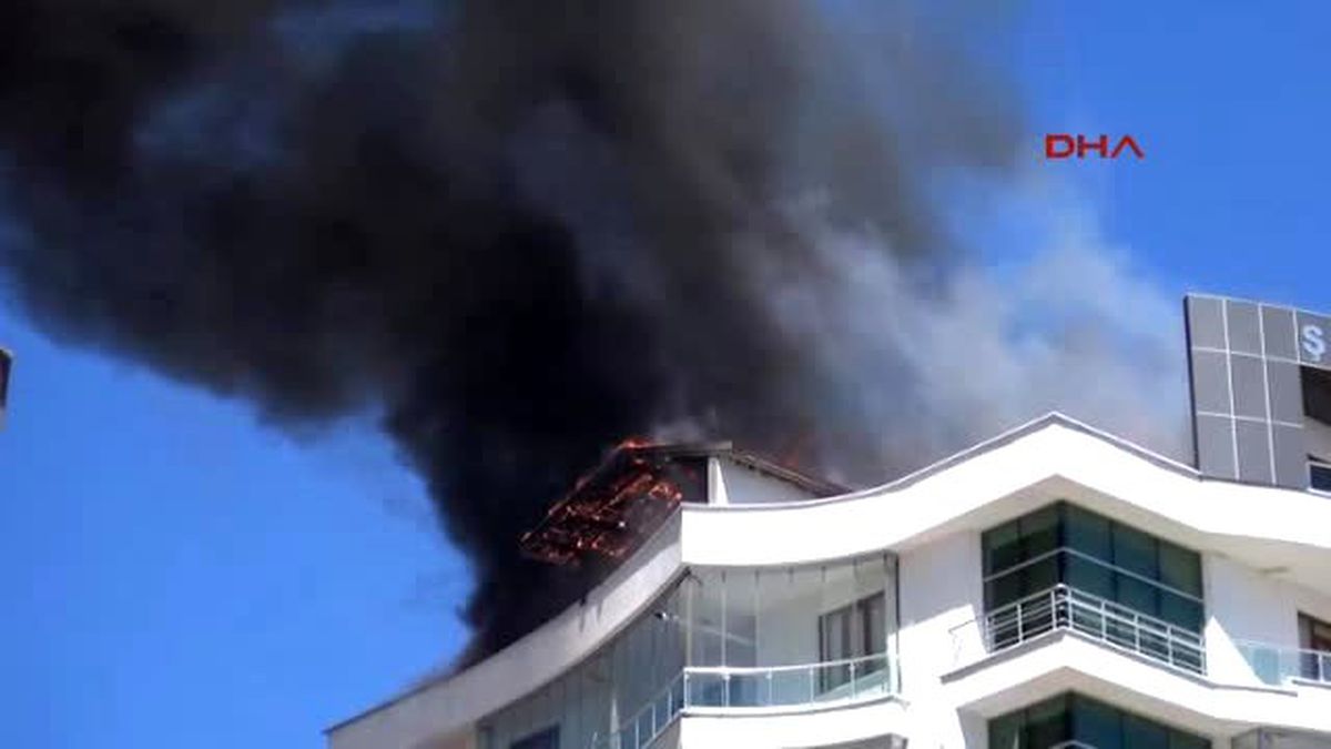 Konya? da 8 Katlı Apartmanda Yangın Paniği ve Kavga