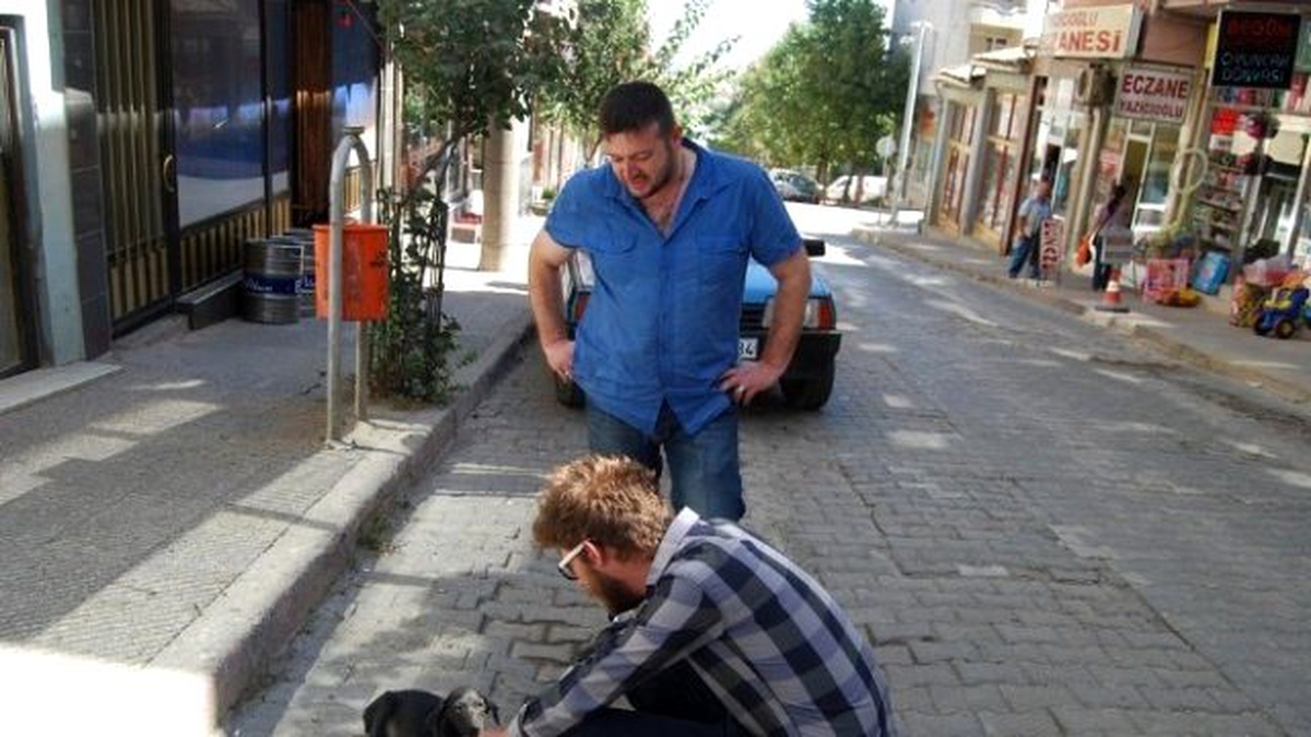 Otomobilin Ezdiği Yaralı Köpeğe Vatandaş Sahip Çıktı