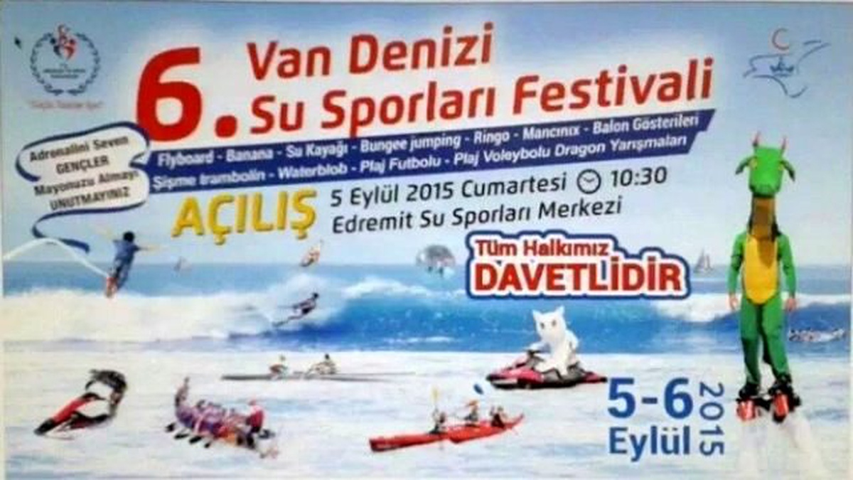 6. Van Denizi Su Sporları Festivali Başlıyor