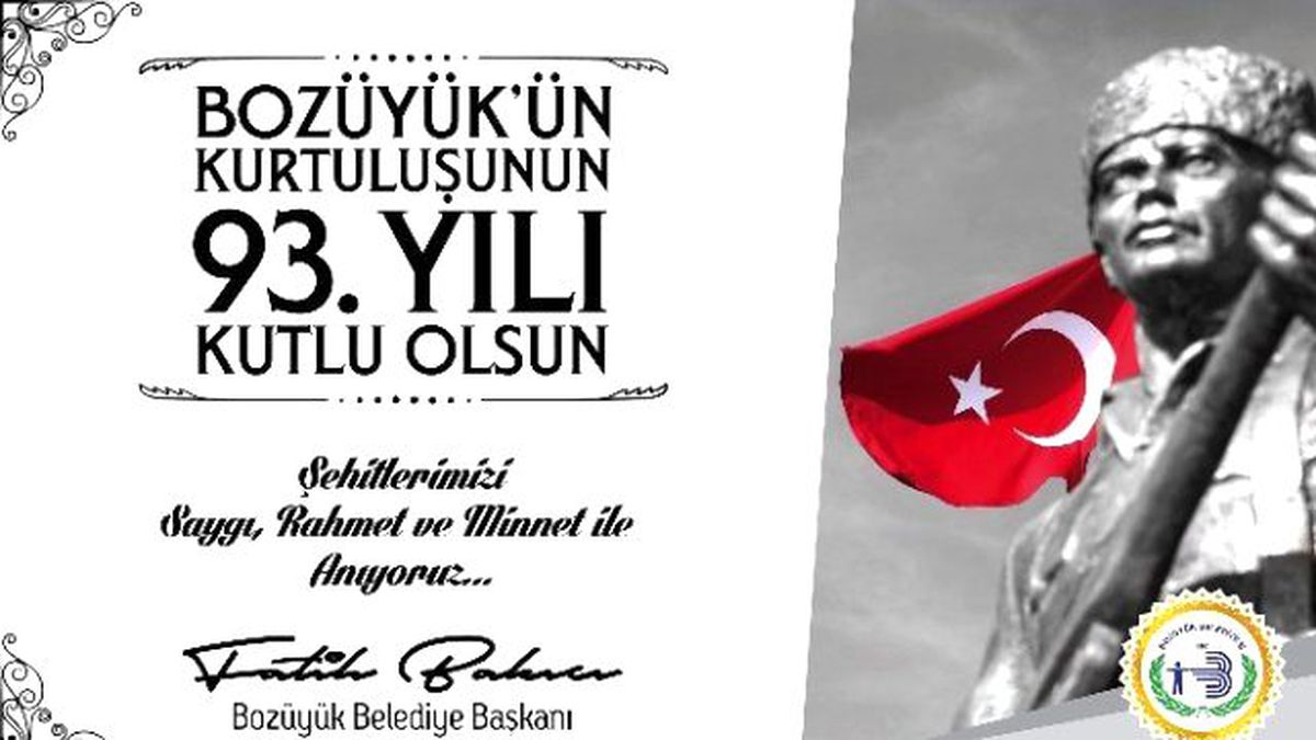 Başkan Bakıcı: "Kurtuluşumuzun 93. Yılı Kutlu Olsun"