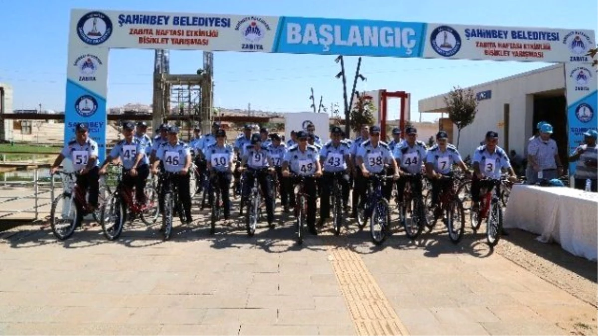 Şahinbey Zabıtası Bisiklet Yarışında Ter Döktü