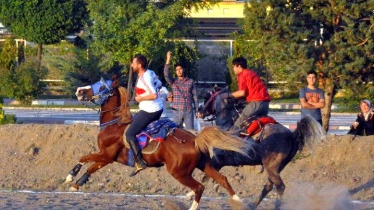 Sivas\'ta Atlı Cirit Gösterisi Nefes Kesti
