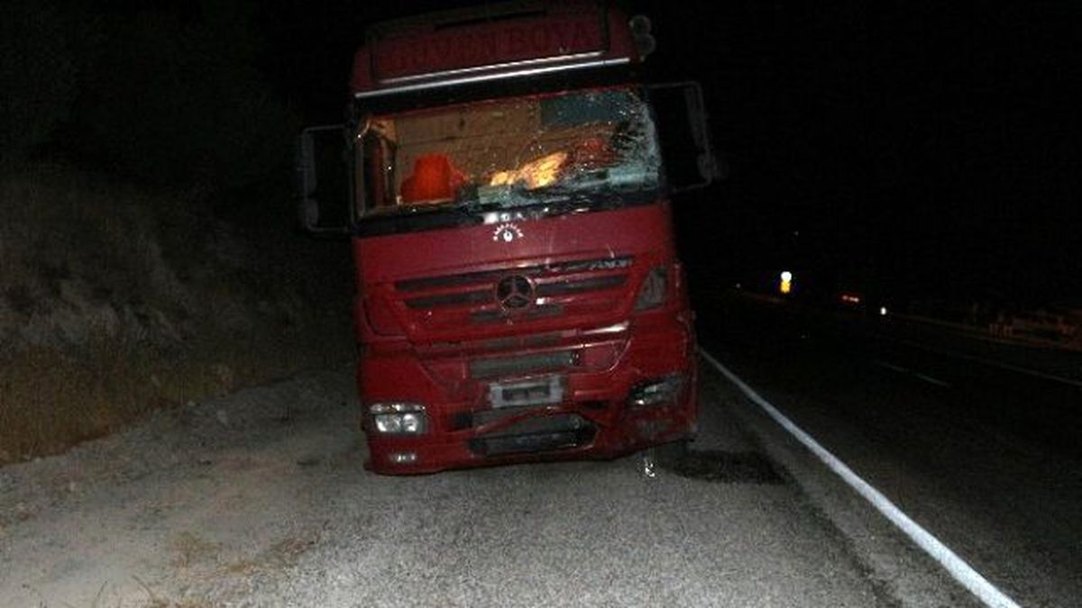Tır Dolmuşa Çarptı: 1 Ölü