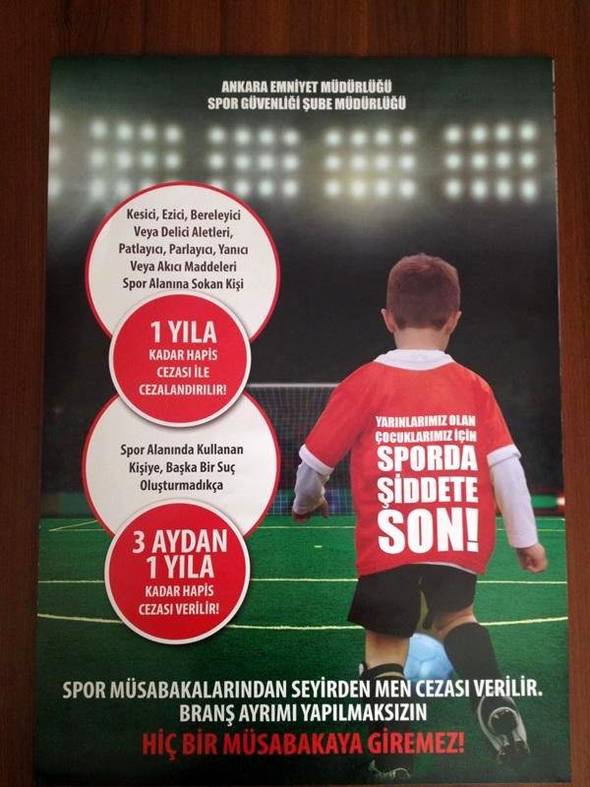 Ankara Emniyet\'inden Sporda Şiddete Son Kampanyası