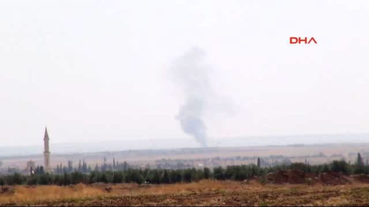 Kilis Suriye Sınırında Işid ile Muhaliflerin Çatışması Sürüyor