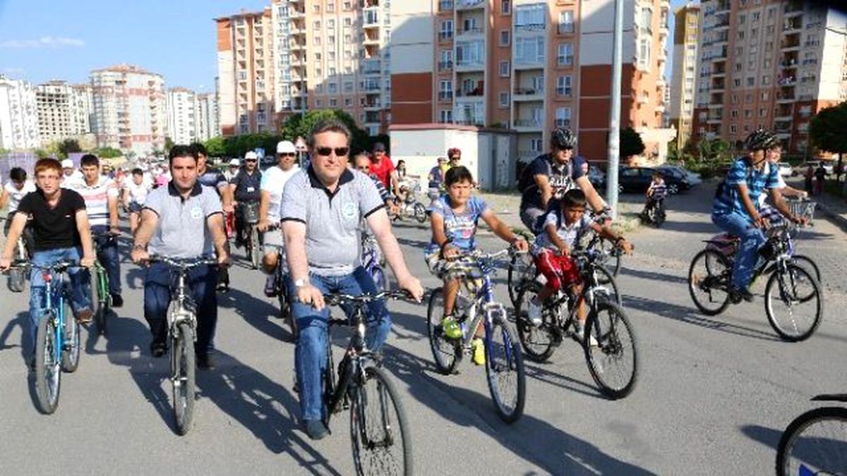Talas\'ta Pedallar Sağlık İçin Döndü