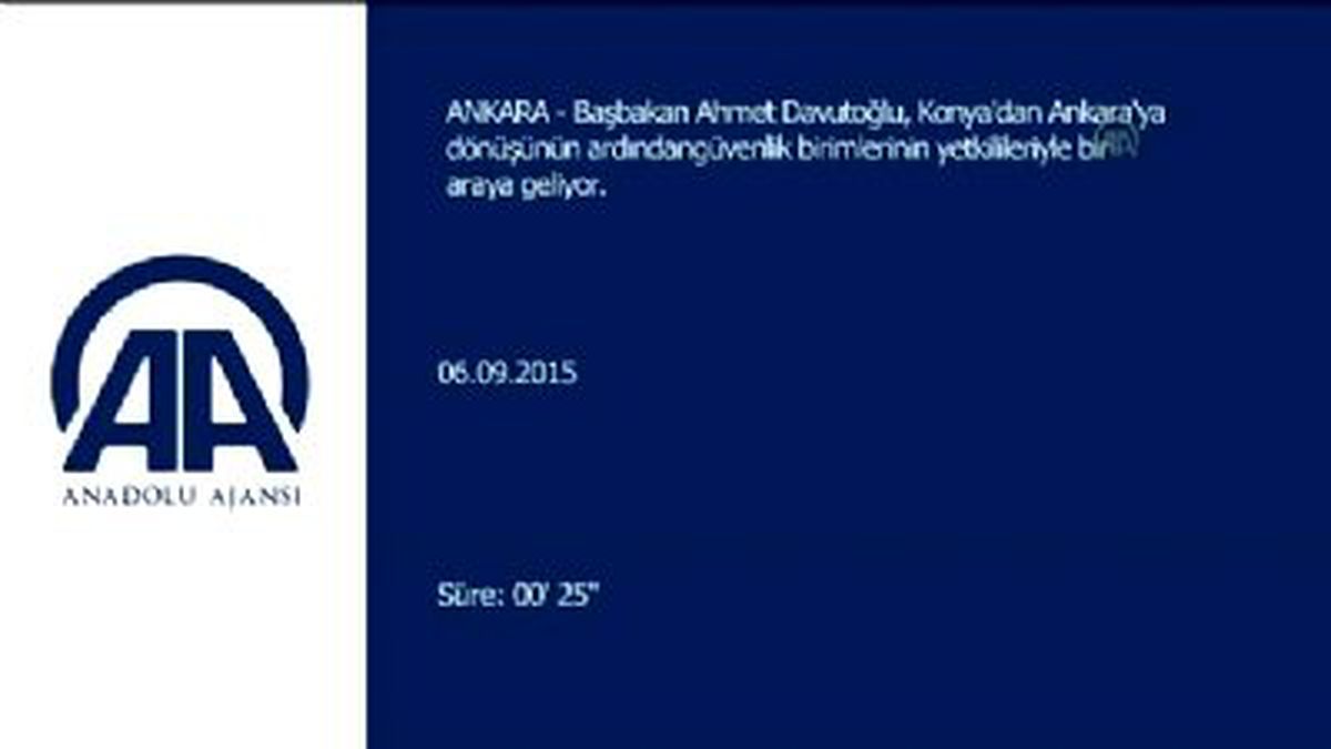 Başbakanlık'taki Güvenlik Toplantısı Sona Erdi